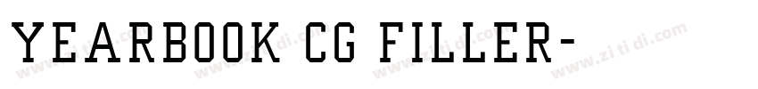 Yearbook Cg Filler字体转换